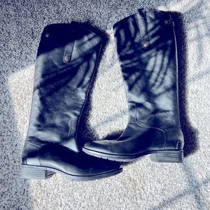 Black Sam Edelman Penny Leather Riding Boots